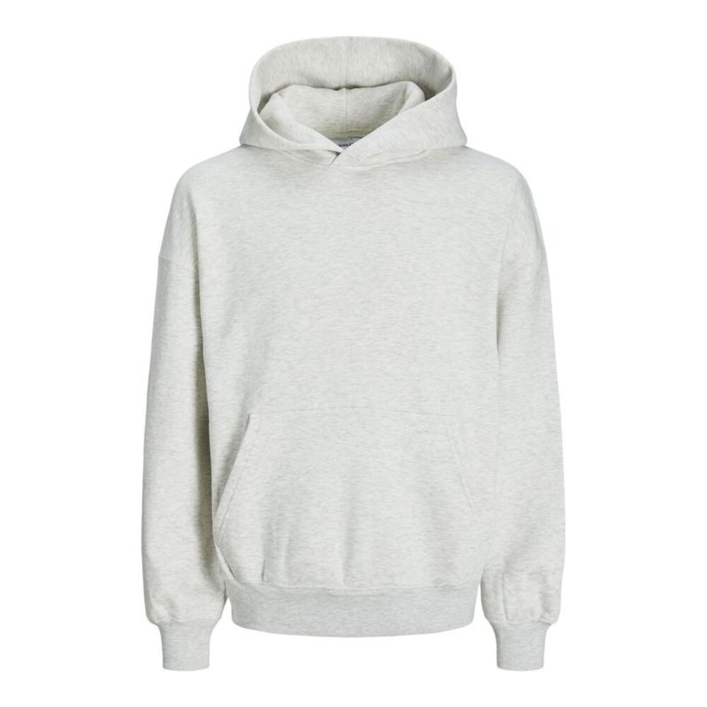 Jack And Jones Mens Brushed Hoodie / White Melange